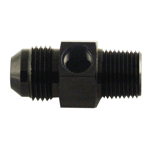 Flare To Pipe Adapter With 1/8 Port