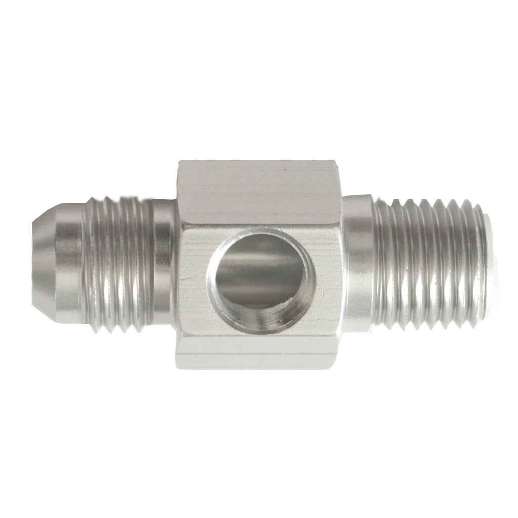 Flare To Pipe Adapter With 1/8 Port