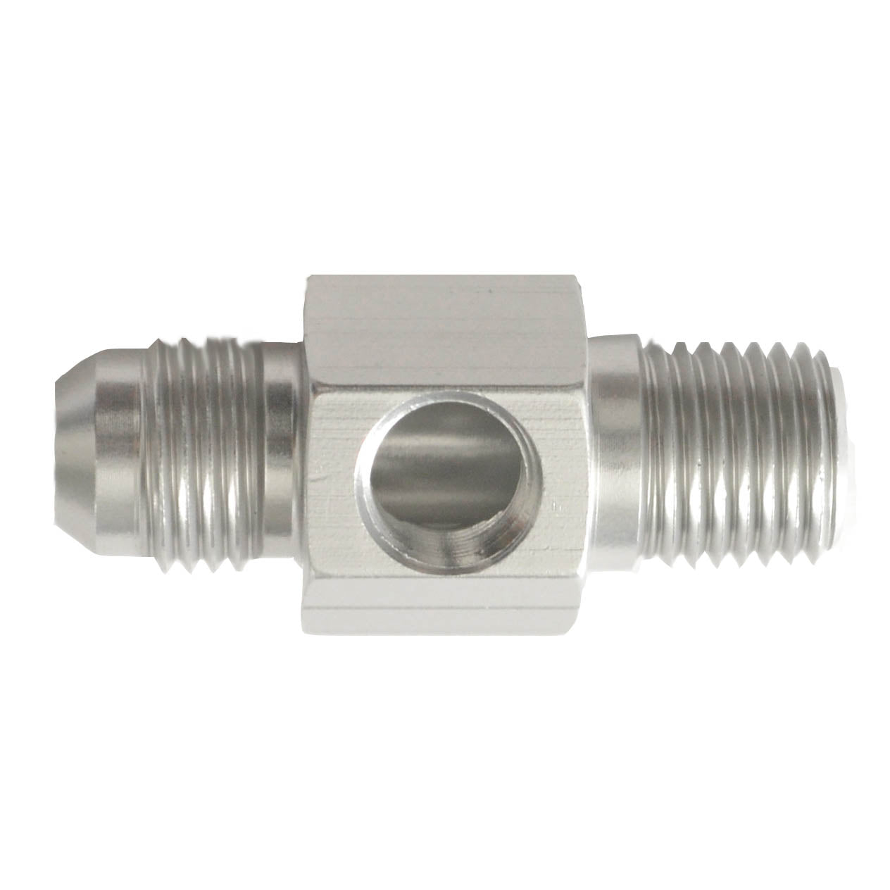 Flare To Pipe Adapter With 1/8 Port