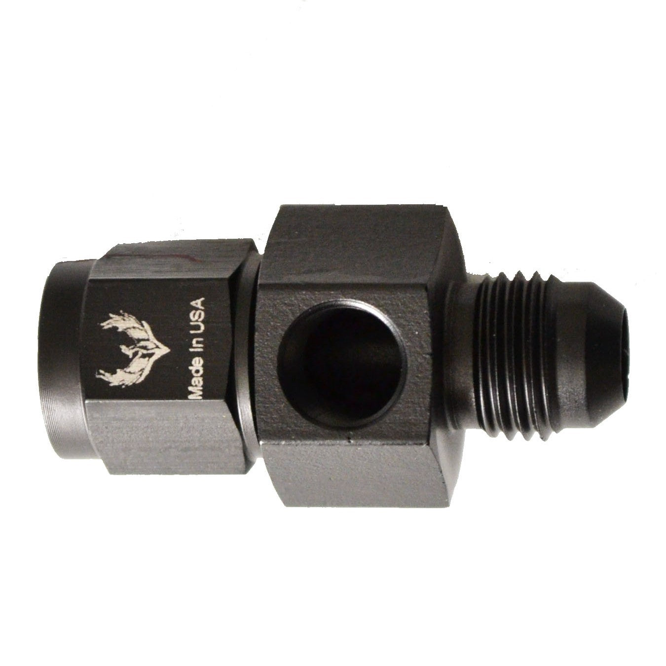 Female Swivel to AN Male with 1/8 Port