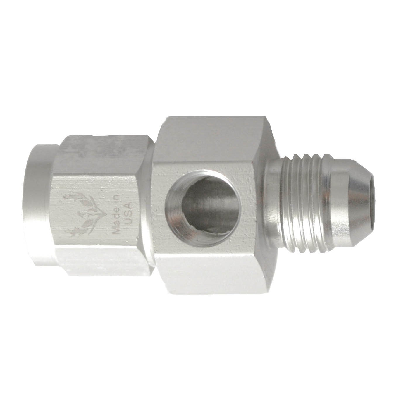 Female Swivel to AN Male with 1/8 Port